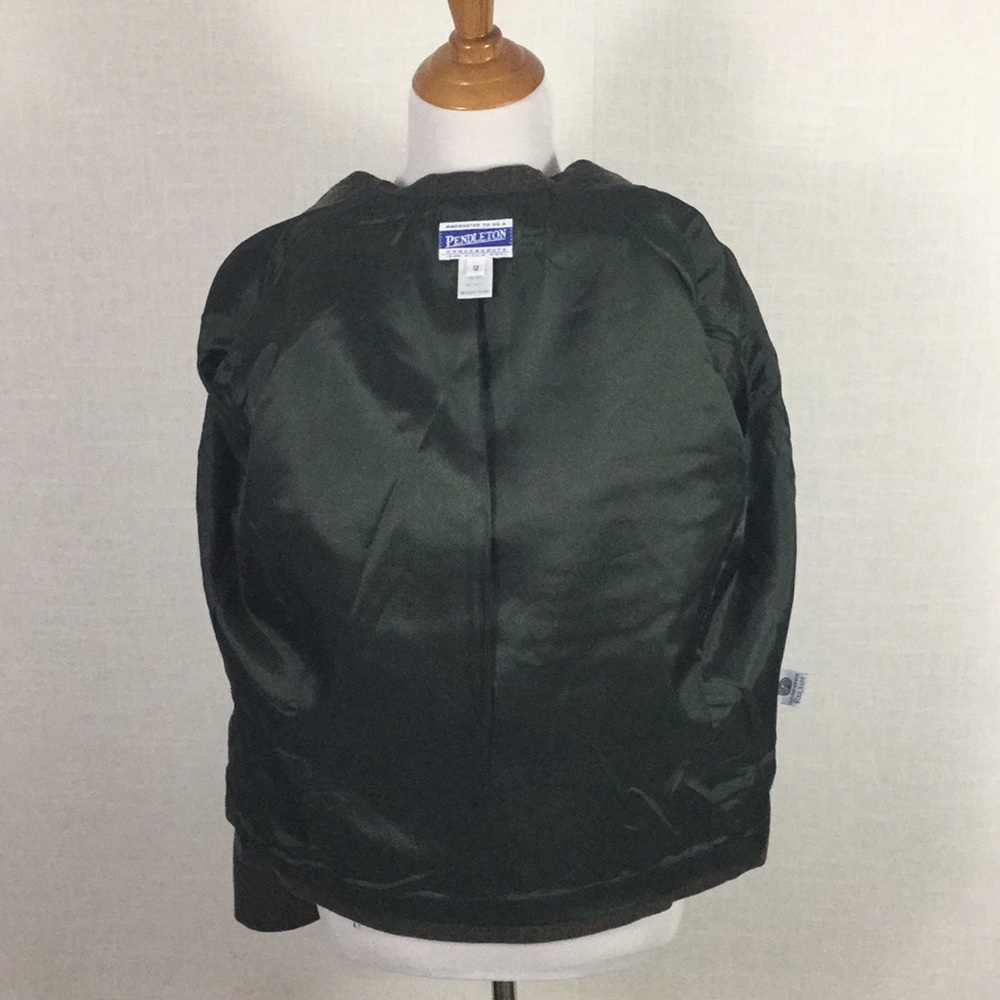 Vintage Pendleton zip-front blazer olive green - Picture 7 of 10